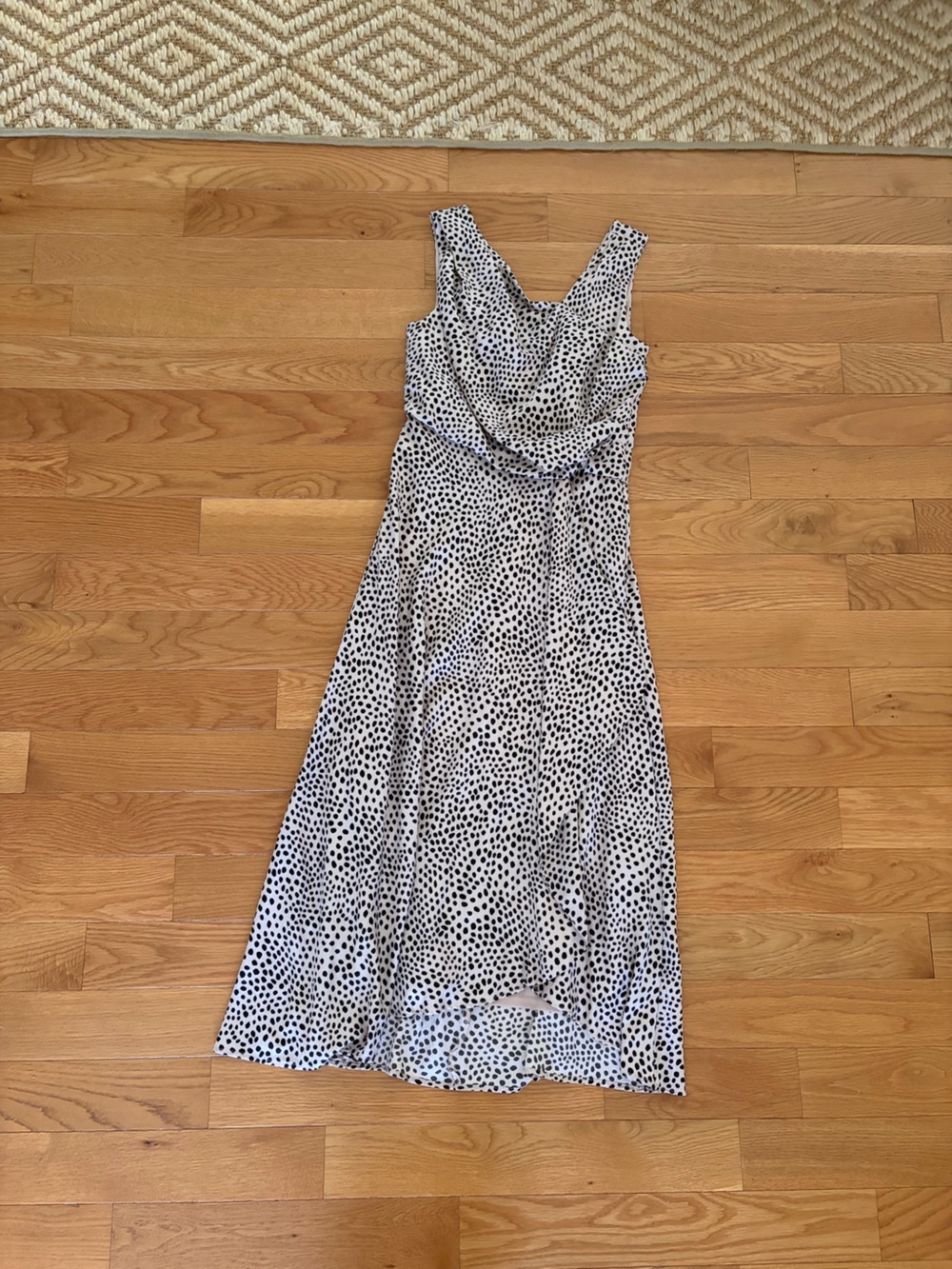 Black & White Polka Dot Maxi Dress